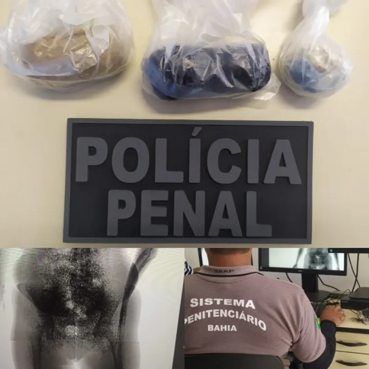 As drogas foram encontradas após revista com auxílio de Scanner Corporal | Foto: Divulgação | Polícia Civil