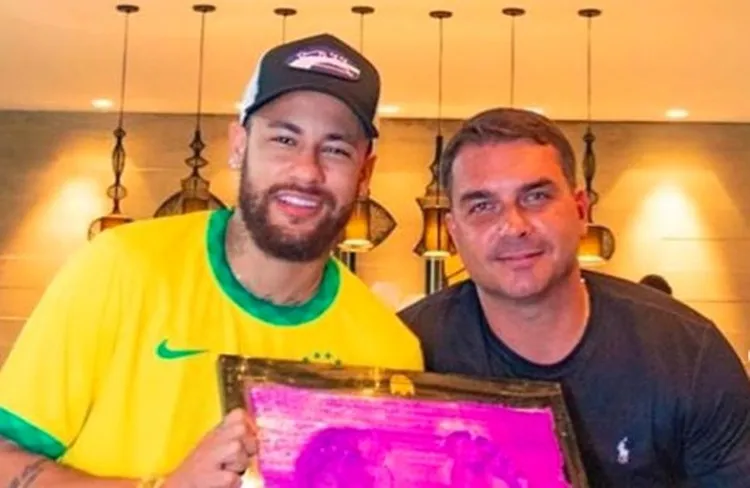 Encontro entre Neymar e senador causou polêmica | Foto: Reprodução | Redes Sociais