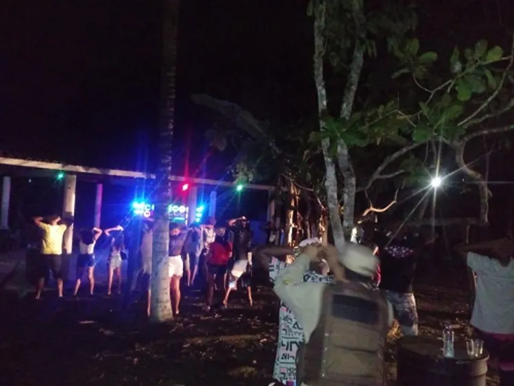 Festa foi encerrada após chegada de agentes | Foto: Divulgação | PM