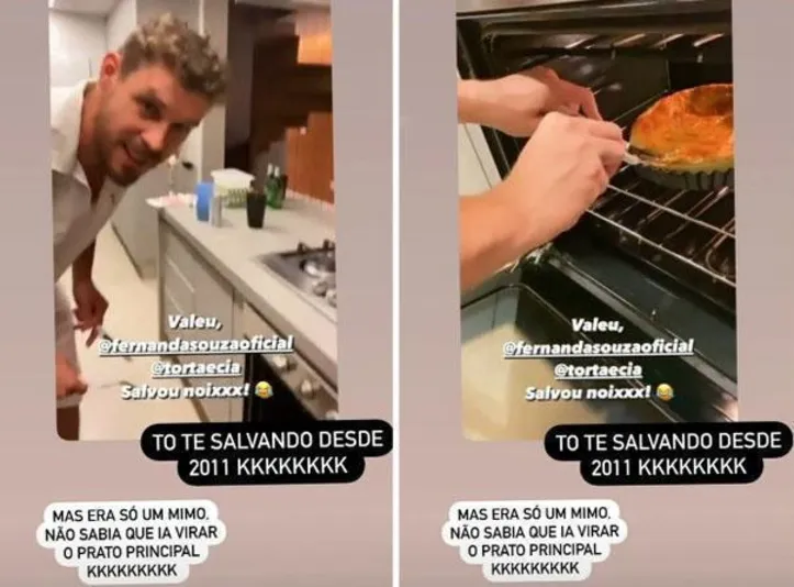 Imagem ilustrativa da imagem Fernanda Souza 'salva' ex-marido Thiaguinho na ceia de Ano-novo