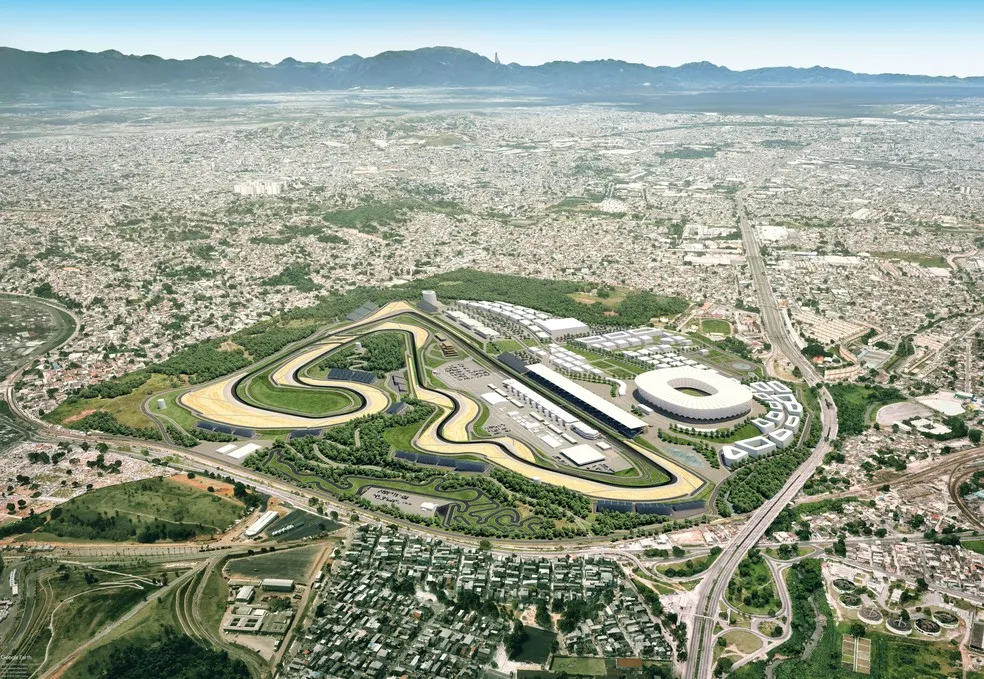 Visão do projeto do novo autódromo do Rio de Janeiro, no bairro de Deodoro | Foto: Divulgação