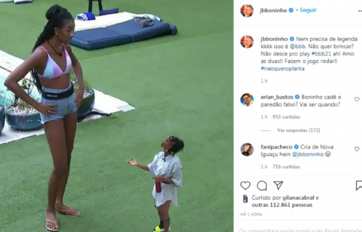 Imagem ilustrativa da imagem BBB 21: Paredão falso tem data confirmada por Boninho; confira