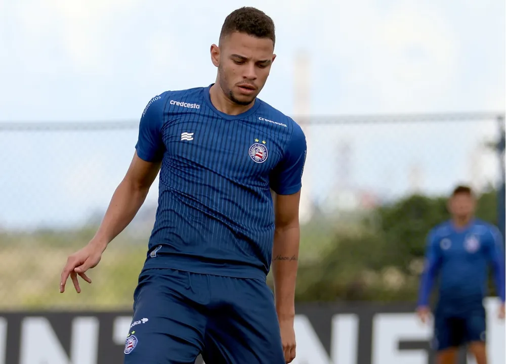 Edson começou sua primeira partida entre os onze iniciais na temporada 2021 | Foto: Felipe Oliveira | EC Bahia