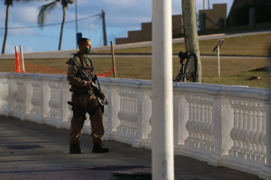 Soldado realizou disparos no farol da Barra | Foto: Alberto Maraux | SSP