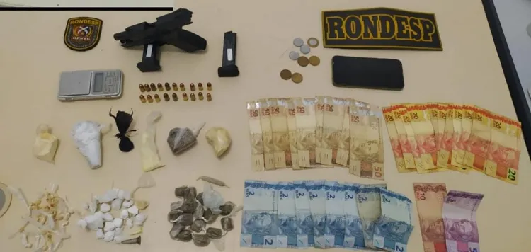 Material foi encontrado com suspeito | Foto: Divulgação | SSP
