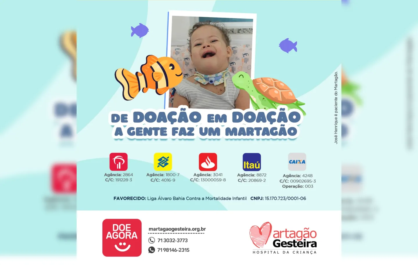 Nova campanha lançada pelo Hospital Martagão Gesteira