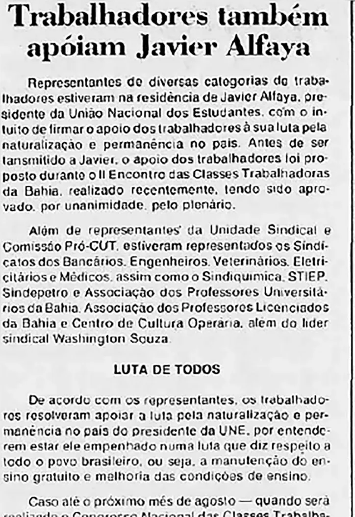 Imagem ilustrativa da imagem Perseguição a Javier Alfaya é alerta sobre os riscos do autoritarismo de Estado