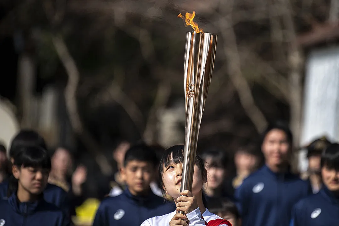 O revezamento começou em 25 de março em Fukushima (noreste) | Foto: Charly Triballeau | AFP