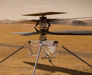 Helicóptero da Nasa faz voo histórico em Marte