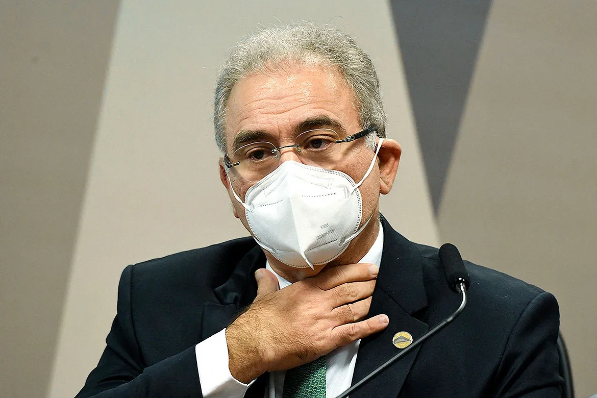 O ministro da Saúde, Marcelo Queiroga, recebeu alertas de estados e municípios | Foto: Jefferson Rudy | AFP