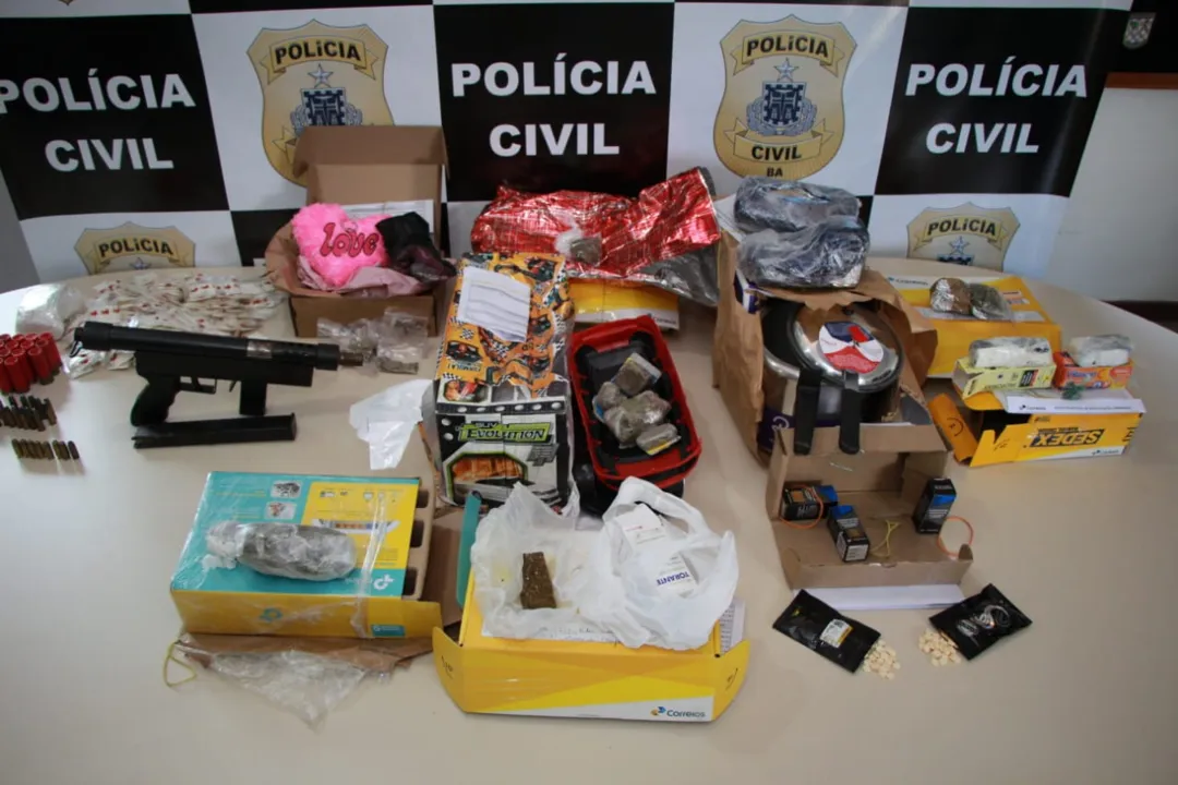Material será encaminhado para o Departamento de Polícia Técnica (DPT) | Foto: Divulgação | Polícia Civil