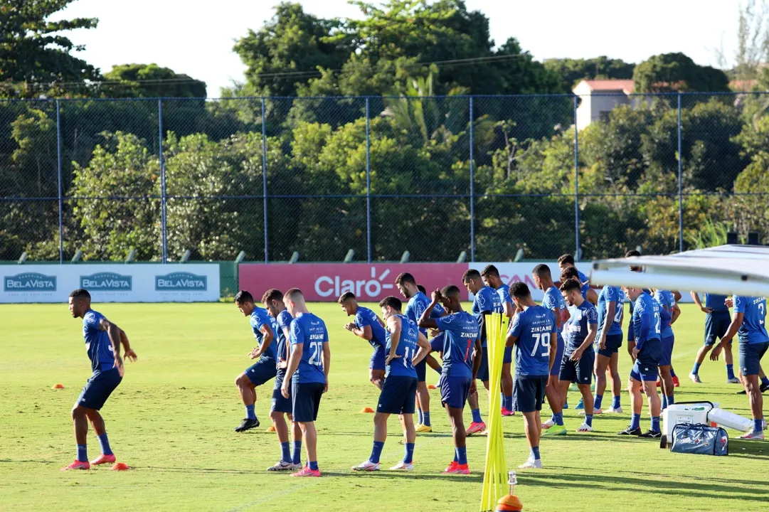 Bahia encerrou a preparação para jogo contra a Chape