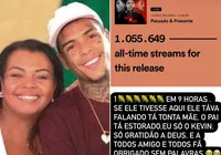 Mãe de MC Kevin comemora 1 milhão de streams em álbum póstumo do funkeiro