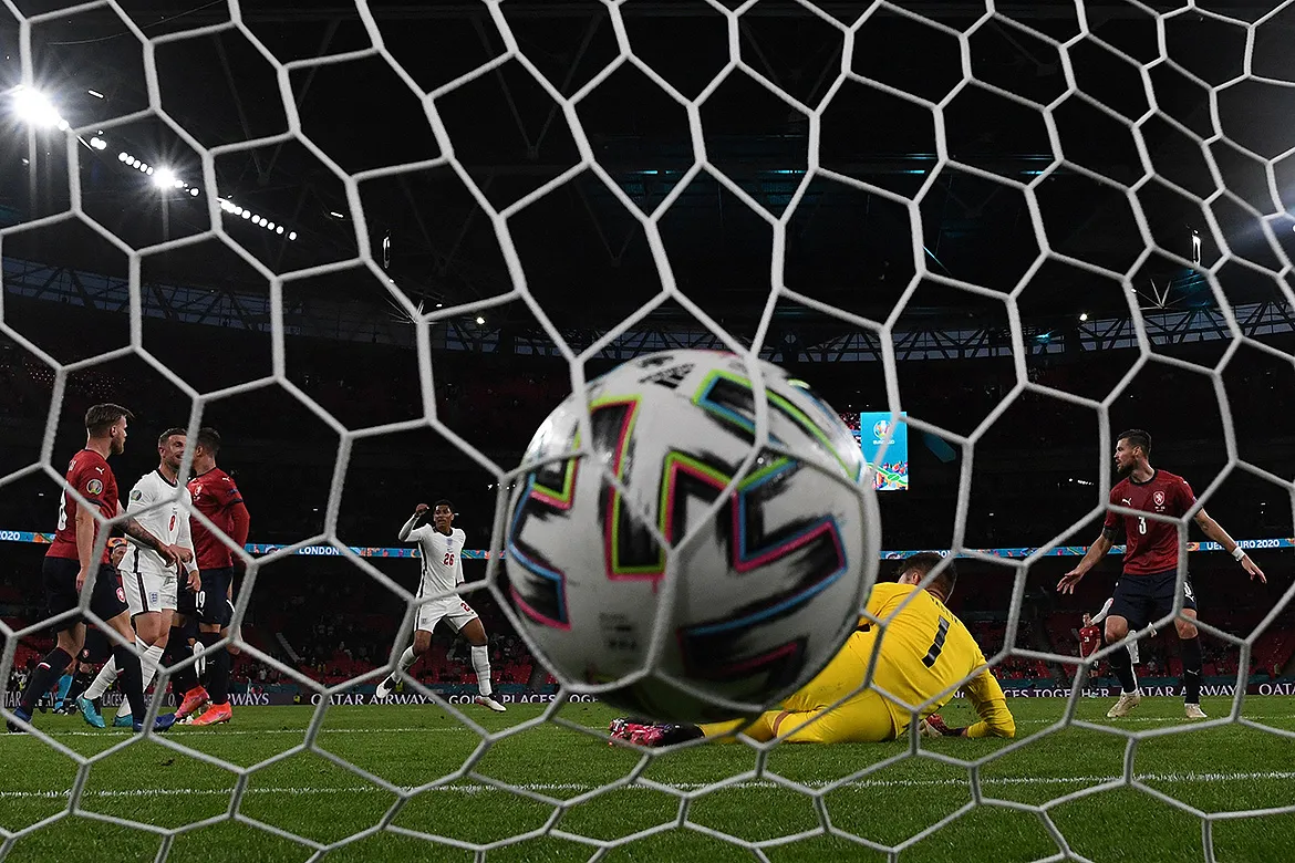 O único gol da partida foi marcado por Raheem Sterling | Foto: Justin Tallis | AFP