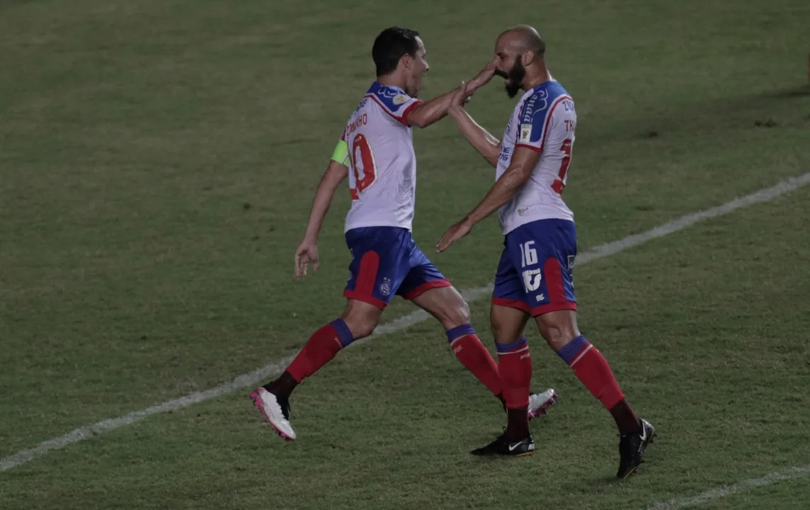 Rodriguinho marcou um dos gols do Tricolor no duelo em Pituaçu | Foto: Uendel Galter | Ag. A TARDE