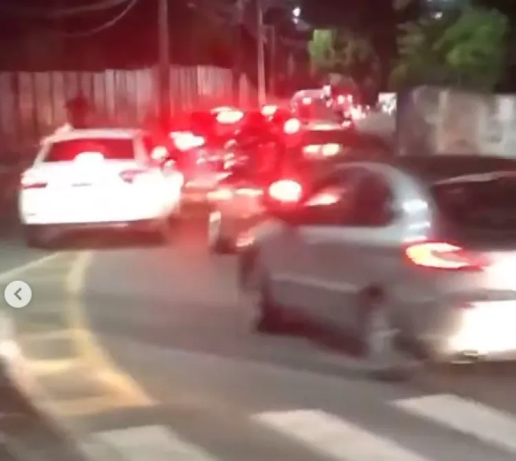 Movimento chegou a causar retenção em um trecho das Avenidas São Rafael e Paralela | Foto: Reprodução | Redes Sociais