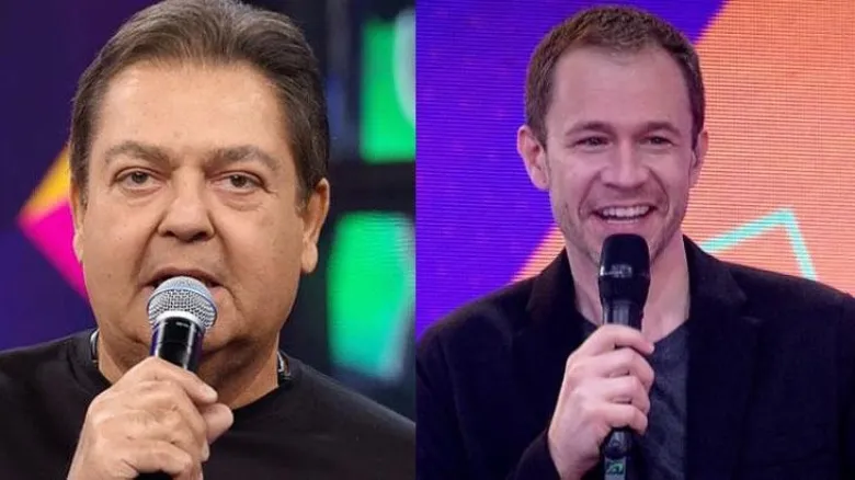 Na última edição do 'Domingão' Tiago Leifert substituiu Faustão | Foto:Reprodução | TV Globo