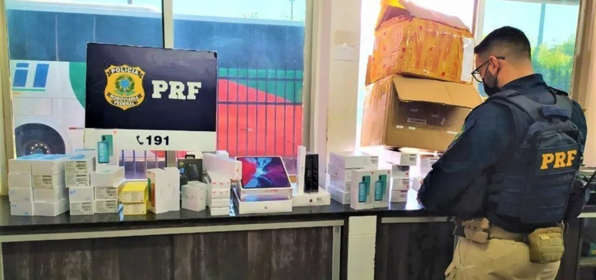 Caixas caixas foram embarcadas em São Paulo e não havia conhecimento prévio do conteúdo | Foto: Divulgação | PRF