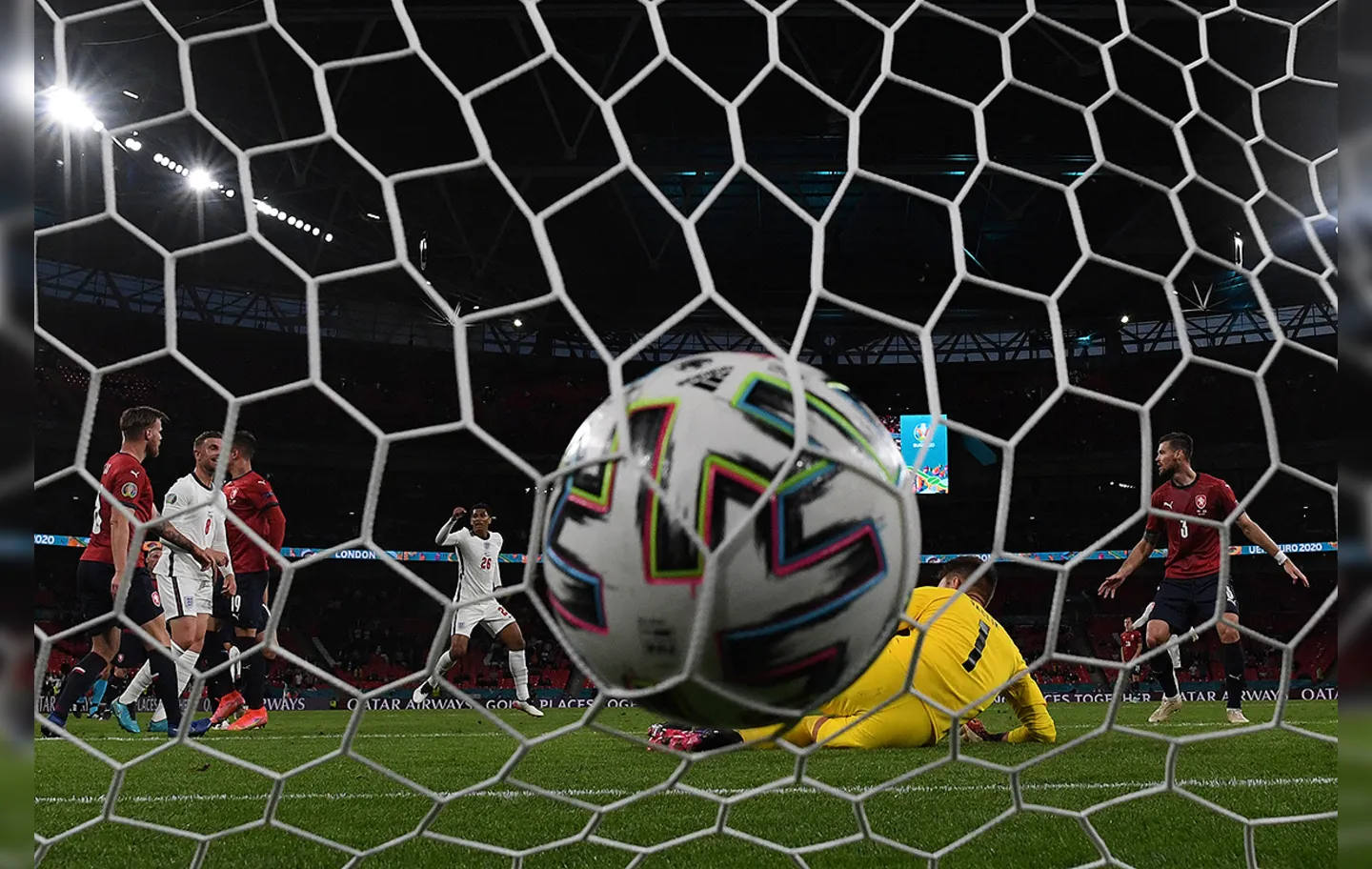 O único gol da partida foi marcado por Raheem Sterling | Foto: Justin Tallis | AFP