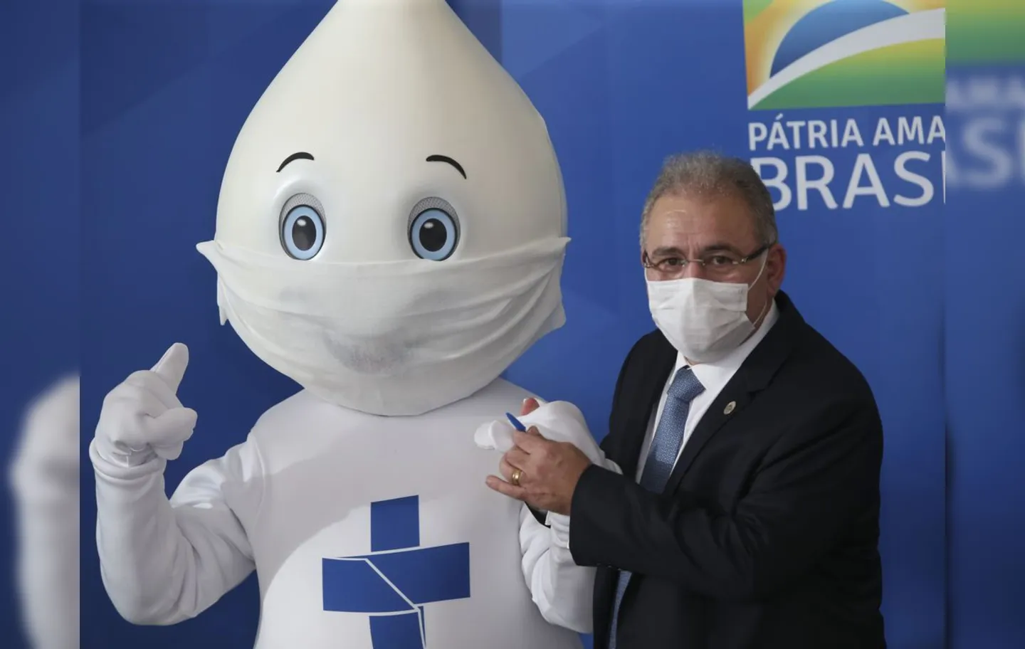 Ministro foi a Paquetá para dia de vacinação em massa | Foto: Fabio Rodrigues Pozzebom | Agência Brasil