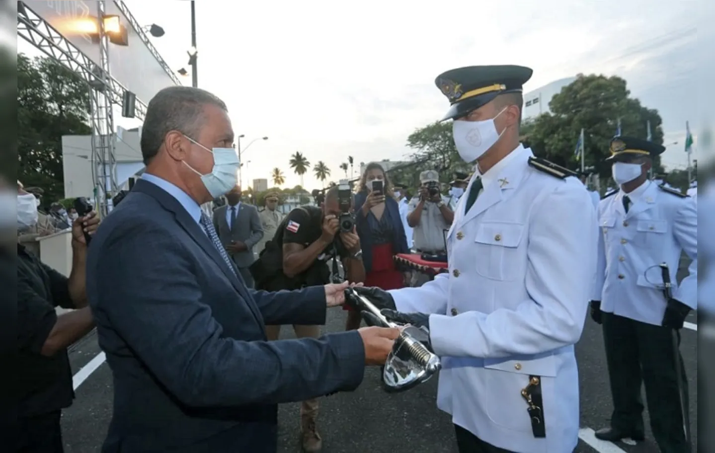 Governador da Bahia Rui Costa em evento militar | Foto: Mateus Pereira | GOVBA