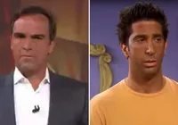 Bronzeado de Tadeu Schmidt é comparado com Ross de Friends