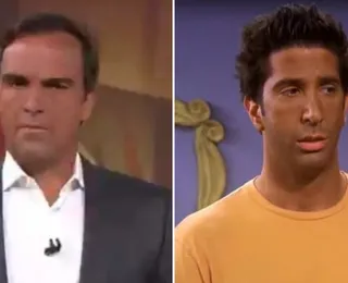 Bronzeado de Tadeu Schmidt é comparado com Ross de Friends