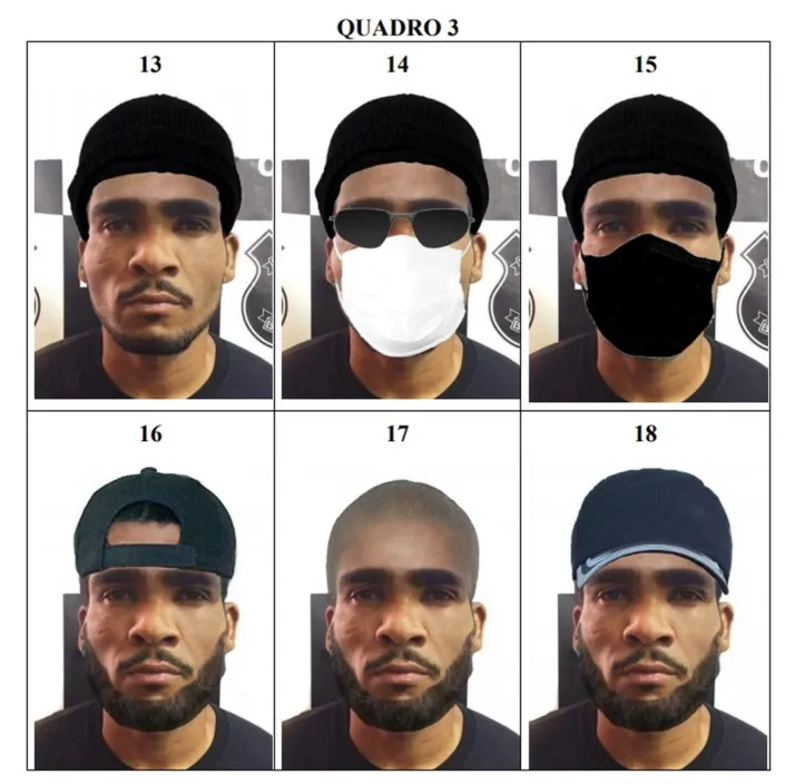 Imagem ilustrativa da imagem Polícia Civil divulga imagens de possíveis disfarces do suspeito de chacina no DF