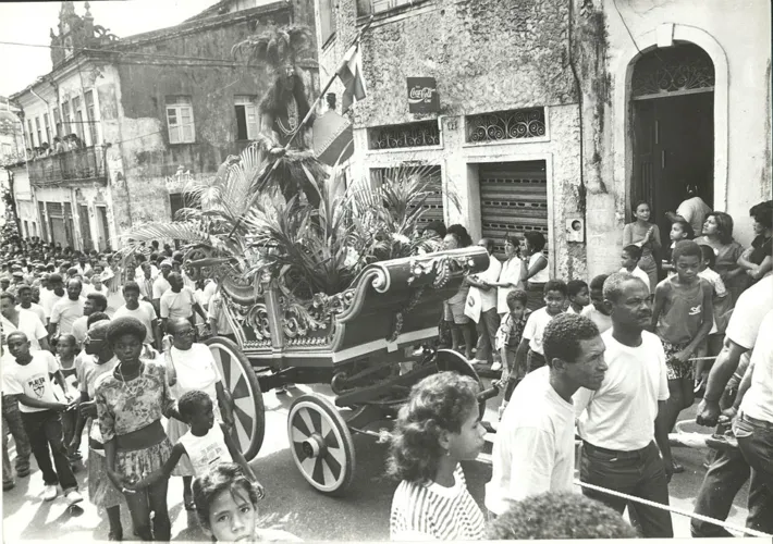 Celebração conquistou o coração dos baianos | Foto: Geraldo Ataíde | Arquivo A TARDE | 02.07.1991