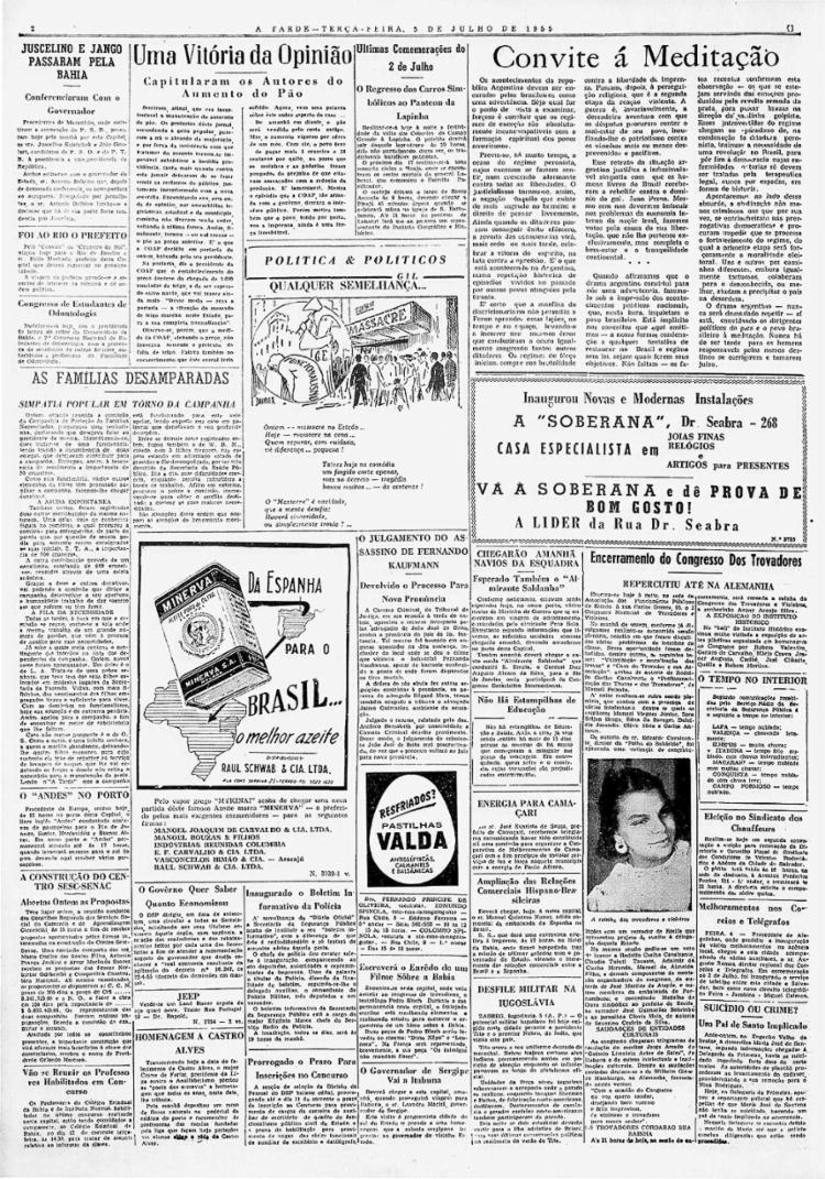 Imagem ilustrativa da imagem Salvador sediou o I Congresso Nacional de Trovadores e Violeiros em 1955