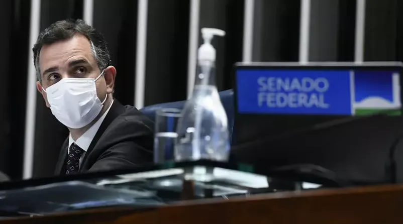 Em pronunciamento, presidente do Senado não citou Jair Bolsonaro | Foto: Marcelo Camargo I Agência Brasil