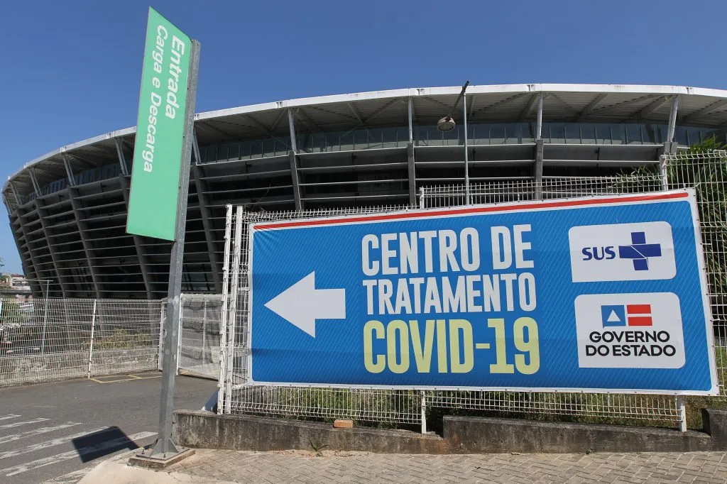 Tricolor não manda jogos no estádio desde março deste ano, quando o hospital de campanha foi reativado | Foto: Fernando Vivas | GOVBA