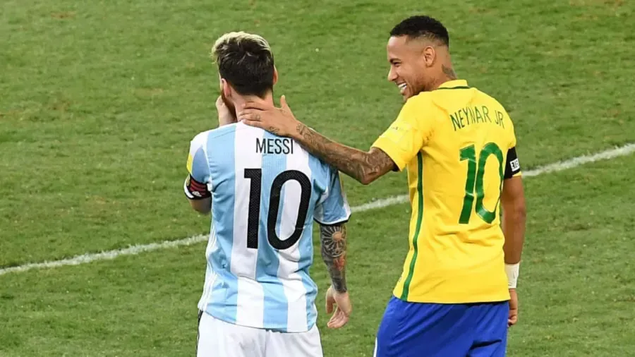 Os amigos Neymar e Messi se enfrentam neste sábado, 10, no Maracanã | Foto: Evaristo Sa | AFP