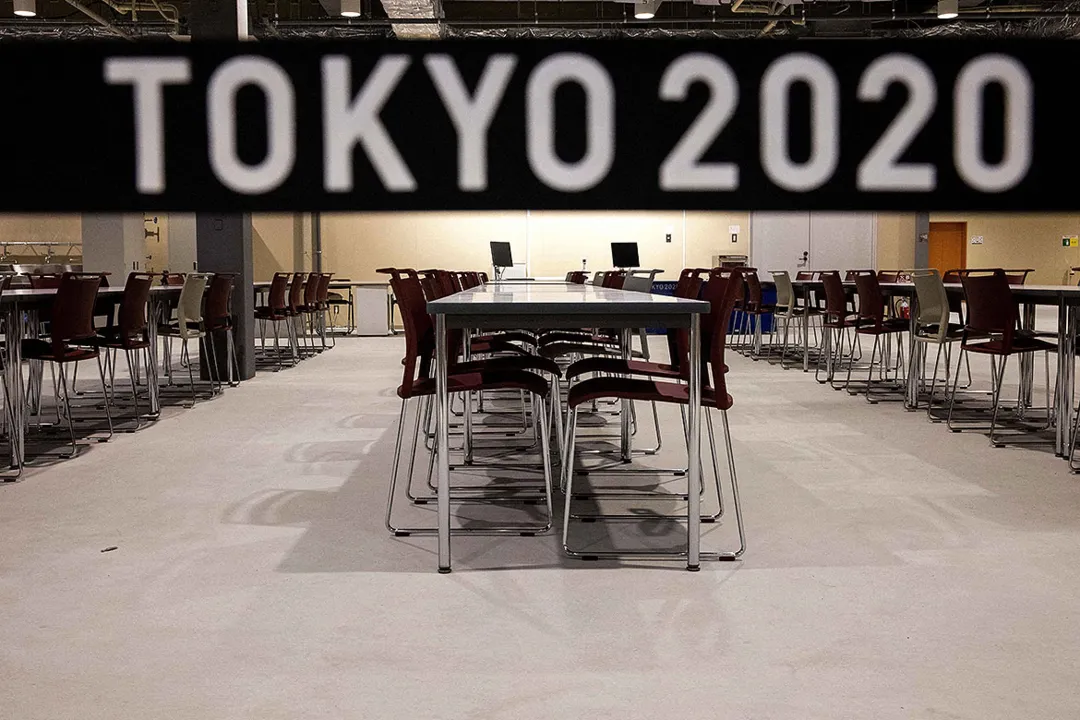 A Vila Olímpica é o único lugar onde os atletas podem comer e saborear a famosa culinária japonesa | Foto: Behrouz Mehri | AFP