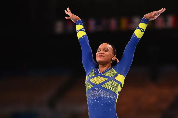 Rebeca é a 1ª a medalhar na ginástica em Olimpíadas | Foto: Loic Venance | AFP