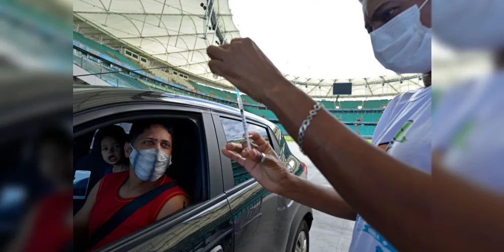 Brasil ultrapassou 100 milhões de pessoas completamente imunizadas. | Foto: Shirley Stolze | Ag. A TARDE