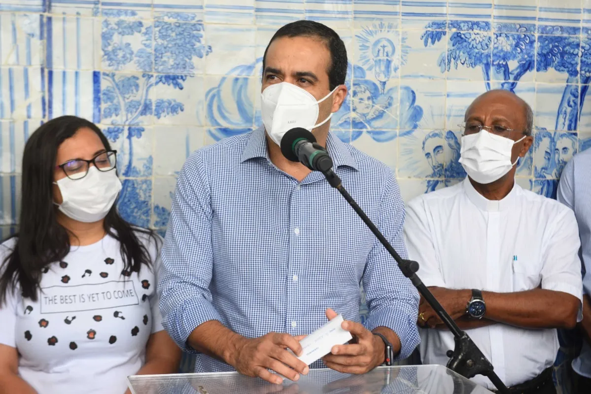 O prefeito de Salvador, Bruno Reis, detalhou a situação da campanha de vacinação da cidade | Foto: Reprodução