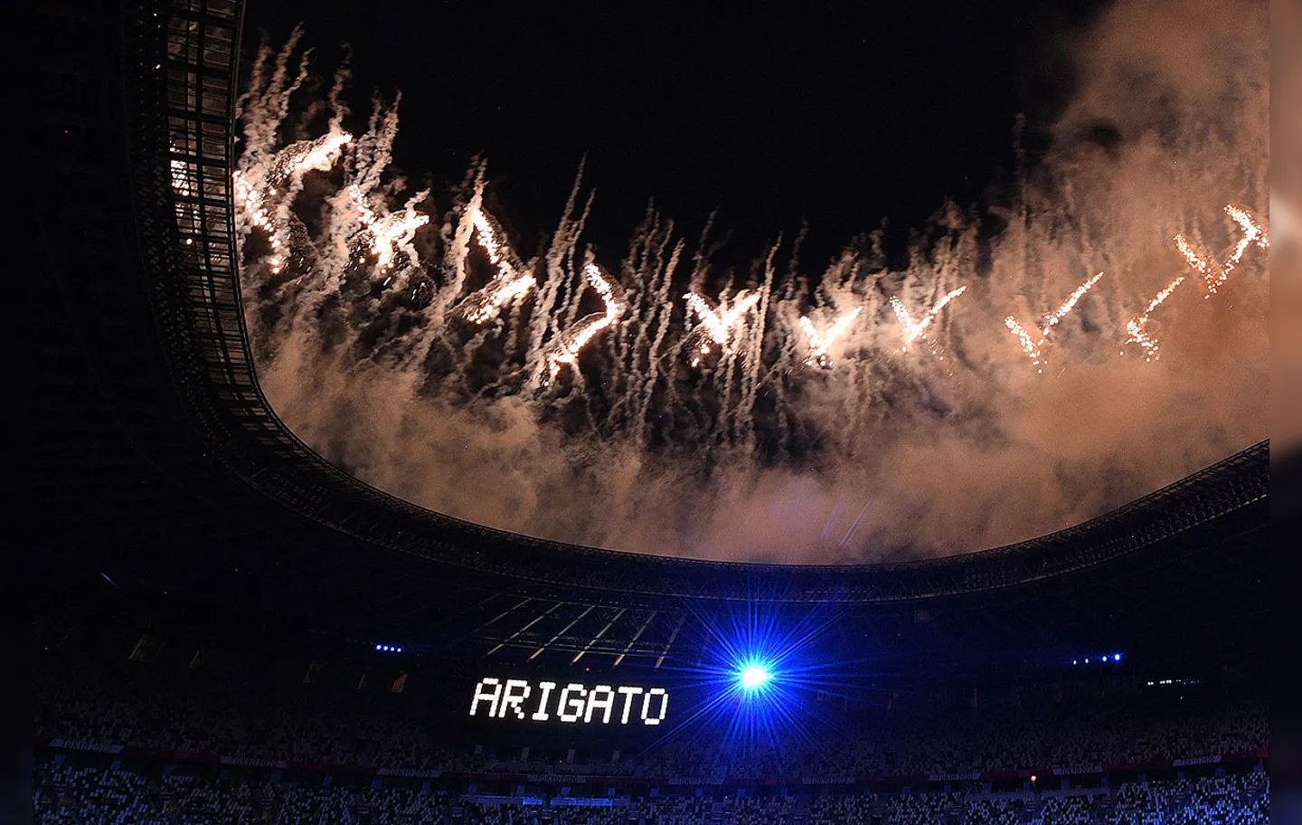 O último capítulo dos Jogos de Tóquio-2020 teve momentos de celebração e reconhecimento aos 16 dias de competições | Foto: Oli Scarff | AFP