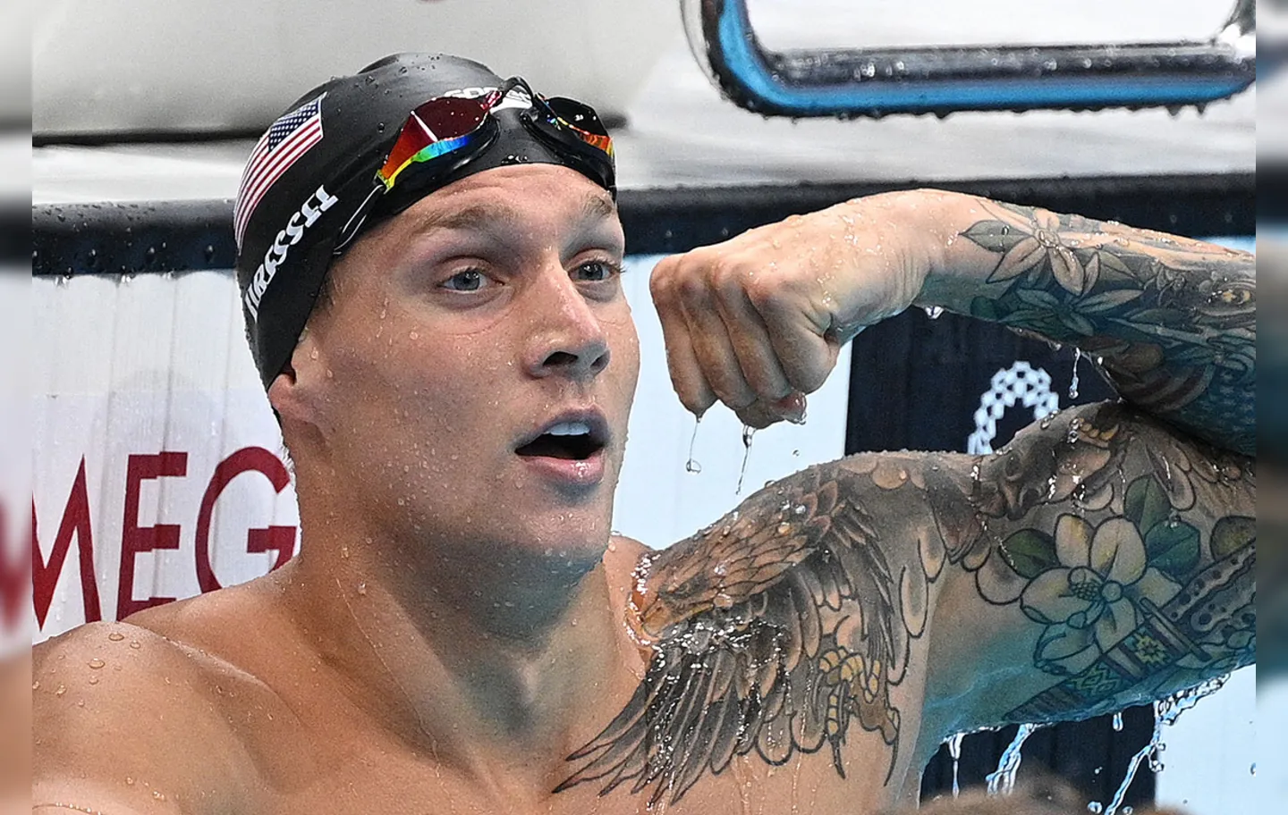 O nadador americano Caeleb Dressel levou 5 medalhas no total, 5 ouros | Foto: Oli Scarff | AFP