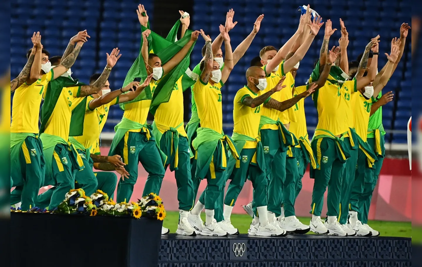 Brasil conquista o segundo ouro olímpico no futebol| Foto: Loic Venance | AFP