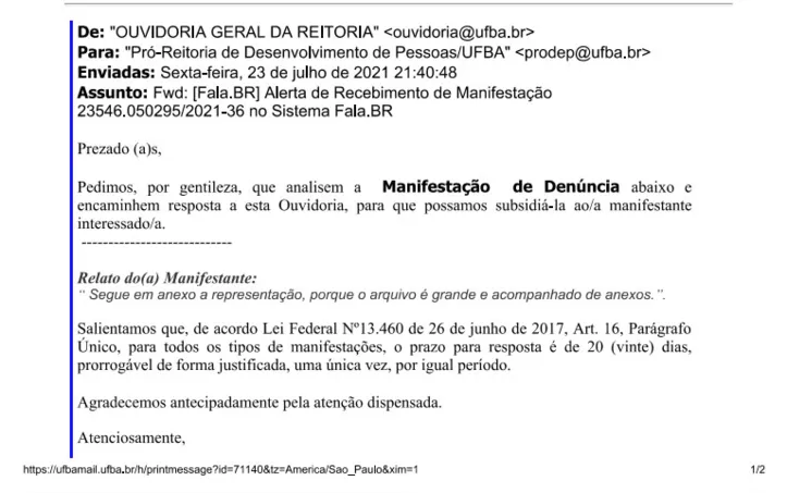 Imagem ilustrativa da imagem Ufba tem até dia 24 para responder à CGU sobre investigação contra presidente do CRO-BA