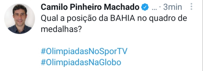 Com quatro medalhas, 'Comitê Olímpico Baiano' estaria no top-35 das Olimpíadas de Tóquio