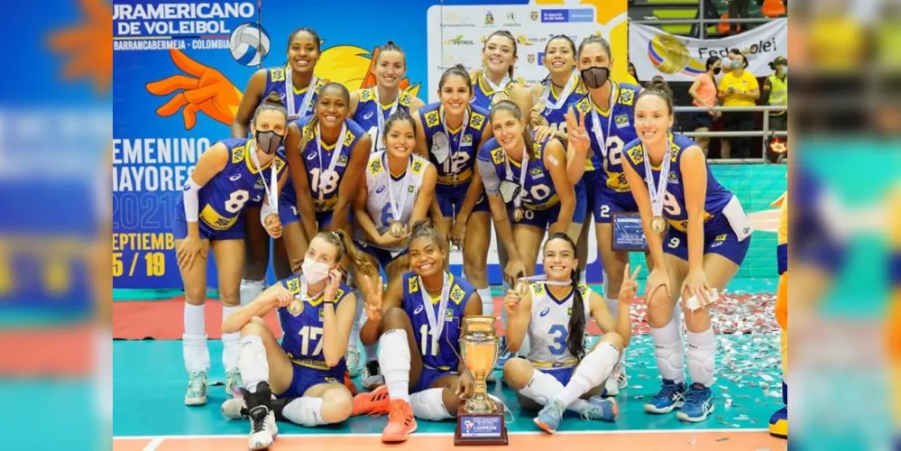 A seleção brasileira feminina ficou com título pela 22ª vez | Foto: Divulgação | Inderbarranca