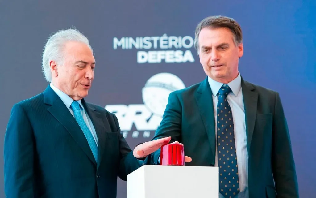 Até às 15h30, Bolsonaro seguia em reunião com Temer e também com o advogado-geral da União, Bruno Bianco I Foto: Reprodução
