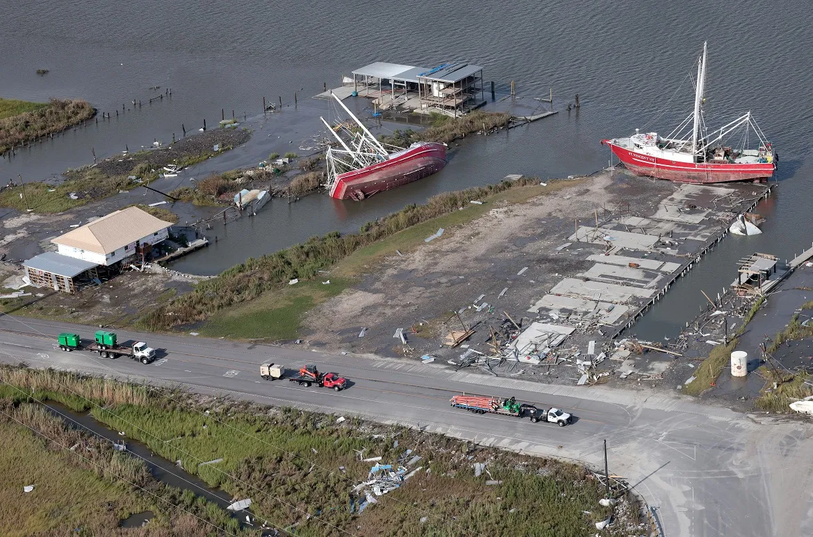 Nova Orleans, nos Estados Unidos, sofre nos últimos dias com o efeito do Furacão Ida | Foto: Win Mcnamee | Getty Images via AFP