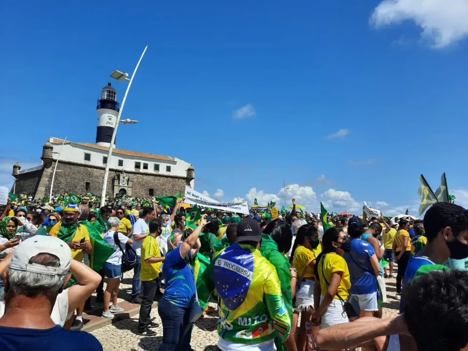 Apoiadores do presidente preparam ato neste 7 de setembro | Foto: Cassio Santana | Ag. A TARDE