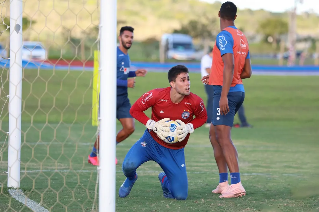 Com Matheus Teixeira suspenso, Dênis Júnior irá integrar a delegação da equipe principal diante do Santos | Foto: Felipe Oliveira | EC Bahia