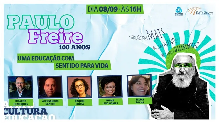 Durante o evento, serão discutidas as obras de Paulo Freire buscando trazê-las ao encontro dos desafios da educação na atualidade | Foto: Divulgação