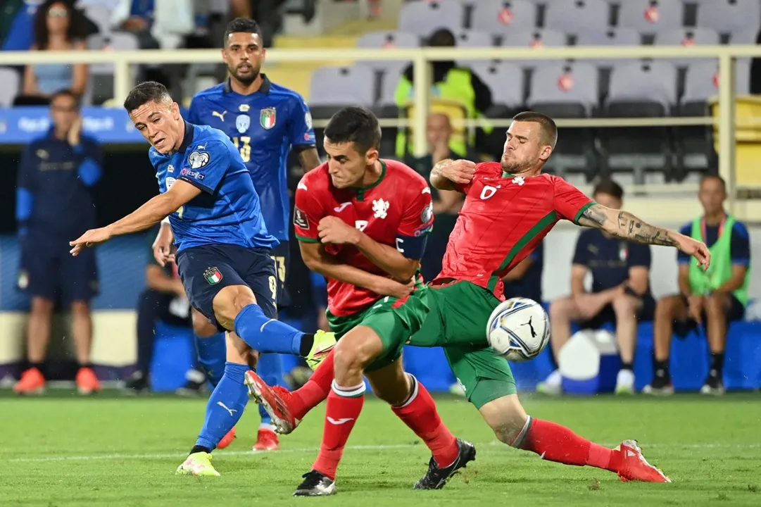 A seleção italiana igualou o recorde de jogos sem perder de uma seleção, chegando agora a um total de 35 | Foto: Alberto Pizzoli | AFP