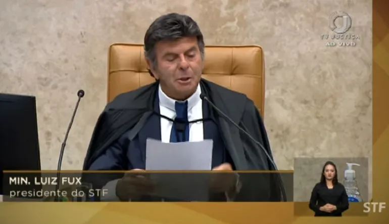 Presidente do STF comentou manifestações do Sete de Setembro | Foto: Reprodução | YouTube